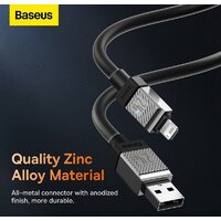 Кабель Baseus CoolPlay Series USB Type-A - Lightning (1 м, черный) - Превью изображения №16 — Интернет-магазин Nexton