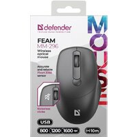 Мышь Defender Feam MM-296 (черный) - Превью изображения №3 — Интернет-магазин Nexton
