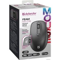 Мышь Defender Feam MM-296 (черный) - Превью изображения №2 — Интернет-магазин Nexton