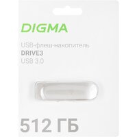 USB Flash Digma Drive 3 512GB DGFUM512A30SR - Превью изображения №6 — Интернет-магазин Nexton