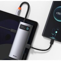 Док-станция Baseus Metal Gleam Series 6-in-1 Multifunctional USB Type C CAHUB-CW0G - Превью изображения №11 — Интернет-магазин Nexton