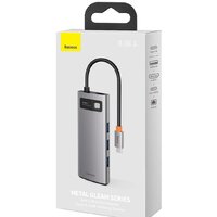 Док-станция Baseus Metal Gleam Series 6-in-1 Multifunctional USB Type C CAHUB-CW0G - Превью изображения №7 — Интернет-магазин Nexton