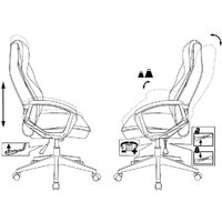 Игровое (геймерское) кресло Бюрократ Zombie Hero (серый) - Превью изображения №12 — Интернет-магазин Nexton
