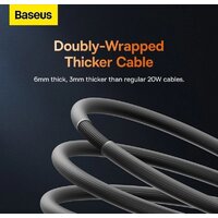 Кабель Baseus CoolPlay Series USB Type-C - Lightning (1 м, черный) - Превью изображения №10 — Интернет-магазин Nexton