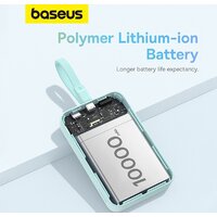Внешний аккумулятор Baseus Magnetic Fast Charge Power Bank Type-C Edition 30W 10000mAh (мятный) - Превью изображения №16 — Интернет-магазин Nexton