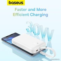 Внешний аккумулятор Baseus Magnetic Fast Charge Power Bank Type-C Edition 30W 10000mAh (белый) - Превью изображения №14 — Интернет-магазин Nexton
