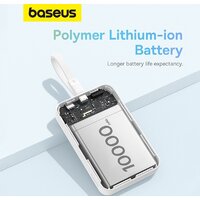 Внешний аккумулятор Baseus Magnetic Fast Charge Power Bank Type-C Edition 30W 10000mAh (белый) - Превью изображения №16 — Интернет-магазин Nexton