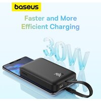 Внешний аккумулятор Baseus Magnetic Fast Charge Power Bank Type-C Edition 30W 10000mAh (черный) - Превью изображения №14 — Интернет-магазин Nexton