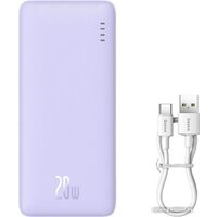 Внешний аккумулятор Baseus Airpow Fast Charge Power Bank 20W 10000mAh (сиреневый) - Превью изображения №7 — Интернет-магазин Nexton