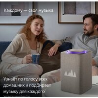 Умная колонка Яндекс Станция Макс (с хабом умного дома Zigbee, бежевый) - Превью изображения №8 — Интернет-магазин Nexton