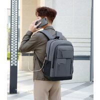 Городской рюкзак Miru Sallerus 15.6 (серый) - Превью изображения №22 — Интернет-магазин Nexton