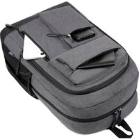 Городской рюкзак Miru Sallerus 15.6 (серый) - Превью изображения №7 — Интернет-магазин Nexton