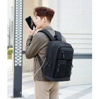 Городской рюкзак Miru Sallerus 15.6 (черный) - Превью изображения №12 — Интернет-магазин Nexton