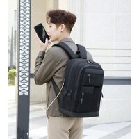 Городской рюкзак Miru Sallerus 15.6 (черный) - Превью изображения №18 — Интернет-магазин Nexton