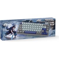 Клавиатура Ritmix RKB-568BL (серый/голубой) - Превью изображения №4 — Интернет-магазин Nexton