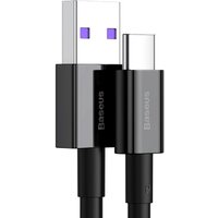 Кабель Baseus USB Type-A - Type-C CATYS-01 (1 м, черный) - Превью изображения №4 — Интернет-магазин Nexton