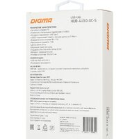 USB-хаб Digma HUB-4U3.0-UC-S - Превью изображения №7 — Интернет-магазин Nexton