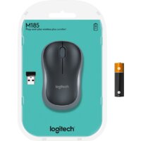 Мышь Logitech M185 (черный/серый) - Превью изображения №6 — Интернет-магазин Nexton