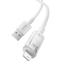 Кабель Baseus Explorer Series Fast Charging Cable with Smart Temperature Control 2.4A USB Type-A - Lightning (2 м, белый) - Превью изображения №6 — Интернет-магазин Nexton