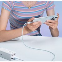 Кабель Baseus Explorer Series Fast Charging Cable with Smart Temperature Control 2.4A USB Type-A - Lightning (2 м, белый) - Превью изображения №10 — Интернет-магазин Nexton