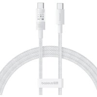 Baseus Gem Fast-Charging Data Cable 100W USB Type-C - USB Type-C (1 м, белый)