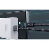 Кабель Baseus Dynamic Series Fast Charging Data Cable 100W USB Type-A - USB Type-C (1 м, серый) - Превью изображения №7 — Интернет-магазин Nexton