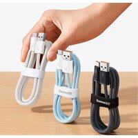 Кабель Baseus Dynamic Series Fast Charging Data Cable 100W USB Type-A - USB Type-C (1 м, серый) - Превью изображения №9 — Интернет-магазин Nexton