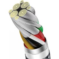 Кабель Baseus Dynamic Series Fast Charging Data Cable 100W USB Type-A - USB Type-C (1 м, серый) - Превью изображения №5 — Интернет-магазин Nexton