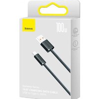 Кабель Baseus Dynamic Series Fast Charging Data Cable 100W USB Type-A - USB Type-C (1 м, серый) - Превью изображения №11 — Интернет-магазин Nexton