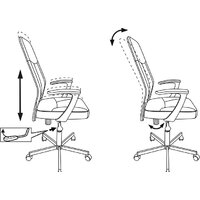 Офисное кресло Бюрократ CH-605 (черный) - Превью изображения №6 — Интернет-магазин Nexton