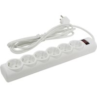 Defender 6 розеток, 3 м, белый (DFS 153)