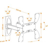 Кронштейн для телевизора Holder LCDS-5046 - Превью изображения №2 — Интернет-магазин Nexton