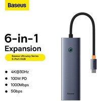 Док-станция Baseus UltraJoy Series 6-Port Hub Docking Station B00052802811-00 - Превью изображения №3 — Интернет-магазин Nexton