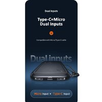 Внешний аккумулятор Usams US-CD150 PB56 10000mAh (черный) - Превью изображения №13 — Интернет-магазин Nexton