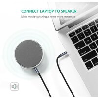 Кабель Ugreen AV112 3.5 мм - 3.5 мм (1 м, черный/синий) - Превью изображения №3 — Интернет-магазин Nexton