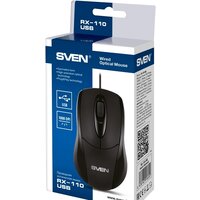 Мышь SVEN RX-110 USB (черный) - Превью изображения №4 — Интернет-магазин Nexton
