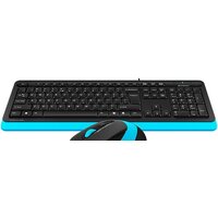 Офисный набор A4Tech Fstyler F1010 (черный/синий) - Превью изображения №2 — Интернет-магазин Nexton