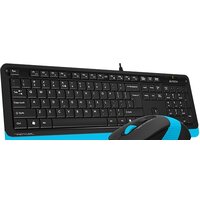 Офисный набор A4Tech Fstyler F1010 (черный/синий) - Превью изображения №3 — Интернет-магазин Nexton