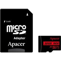 Apacer microSDXC AP128GMCSX10UB-R 128GB (с адаптером)
