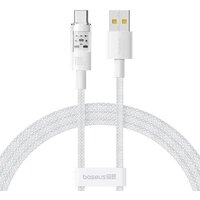 Baseus Gem Fast-Charging Data Cable USB Type-A - USB Type-C (1 м, белый)