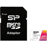 Карта памяти Silicon-Power Elite microSDXC SP064GBSTXBV1V20SP 64GB - Превью изображения №2 — Интернет-магазин Nexton