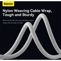 Кабель Baseus One-For-Three Fast Charging Data Cable 3.5A USB Type-A - USB Type-C/microUSB/Lightning (0.5 м, белый) - Превью изображения №9 — Интернет-магазин Nexton