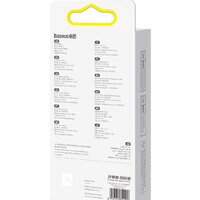 Кабель Baseus One-For-Three Fast Charging Data Cable 3.5A USB Type-A - USB Type-C/microUSB/Lightning (0.5 м, белый) - Превью изображения №16 — Интернет-магазин Nexton