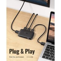 Переключатель Ugreen CM332 80125 4 x HDMI (с пультом ДУ, черный) - Превью изображения №6 — Интернет-магазин Nexton