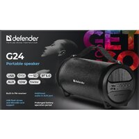 Беспроводная колонка Defender G24 (черный) - Превью изображения №4 — Интернет-магазин Nexton