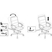 Офисное кресло Бюрократ Triest (черный, экокожа) - Превью изображения №12 — Интернет-магазин Nexton